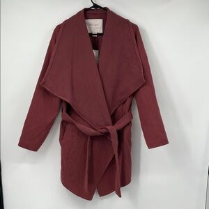 Revamped Outerwear Mauve Trench Coat Size XL
